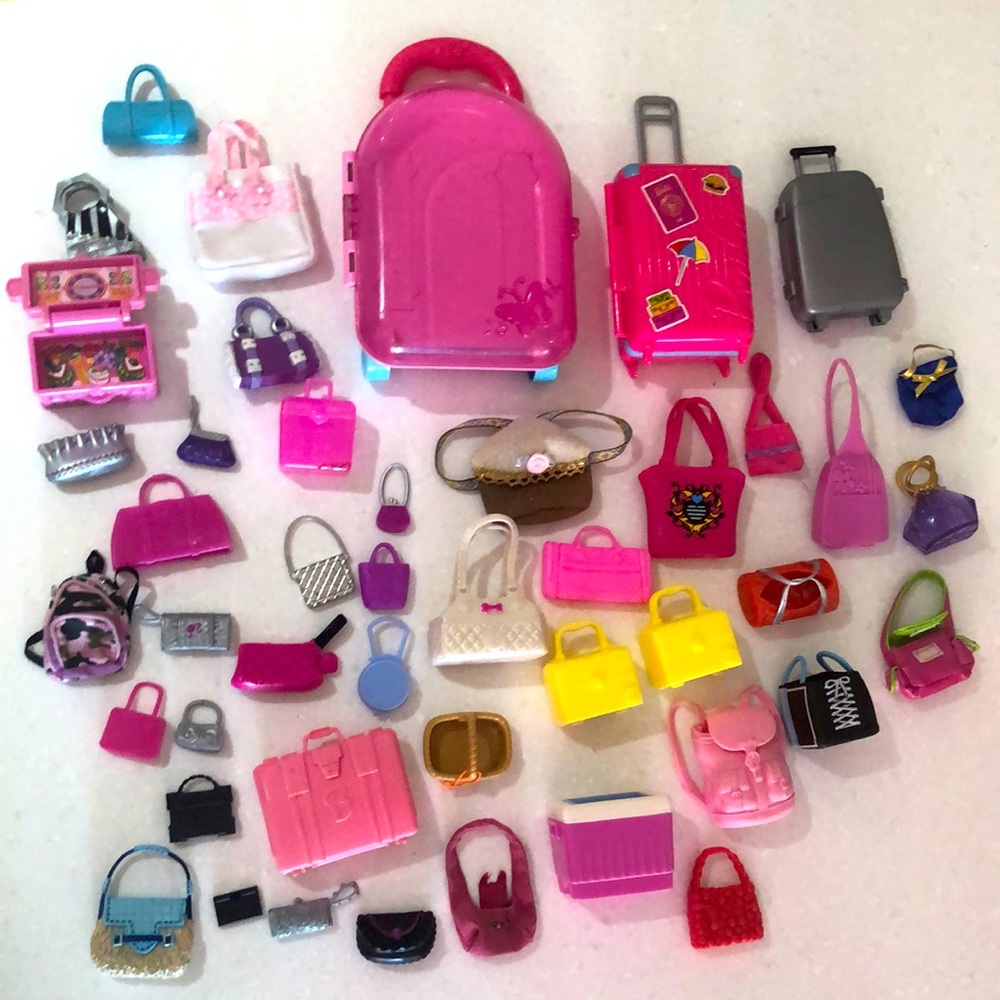 Massive Barbie purse / bag / suitcase lot